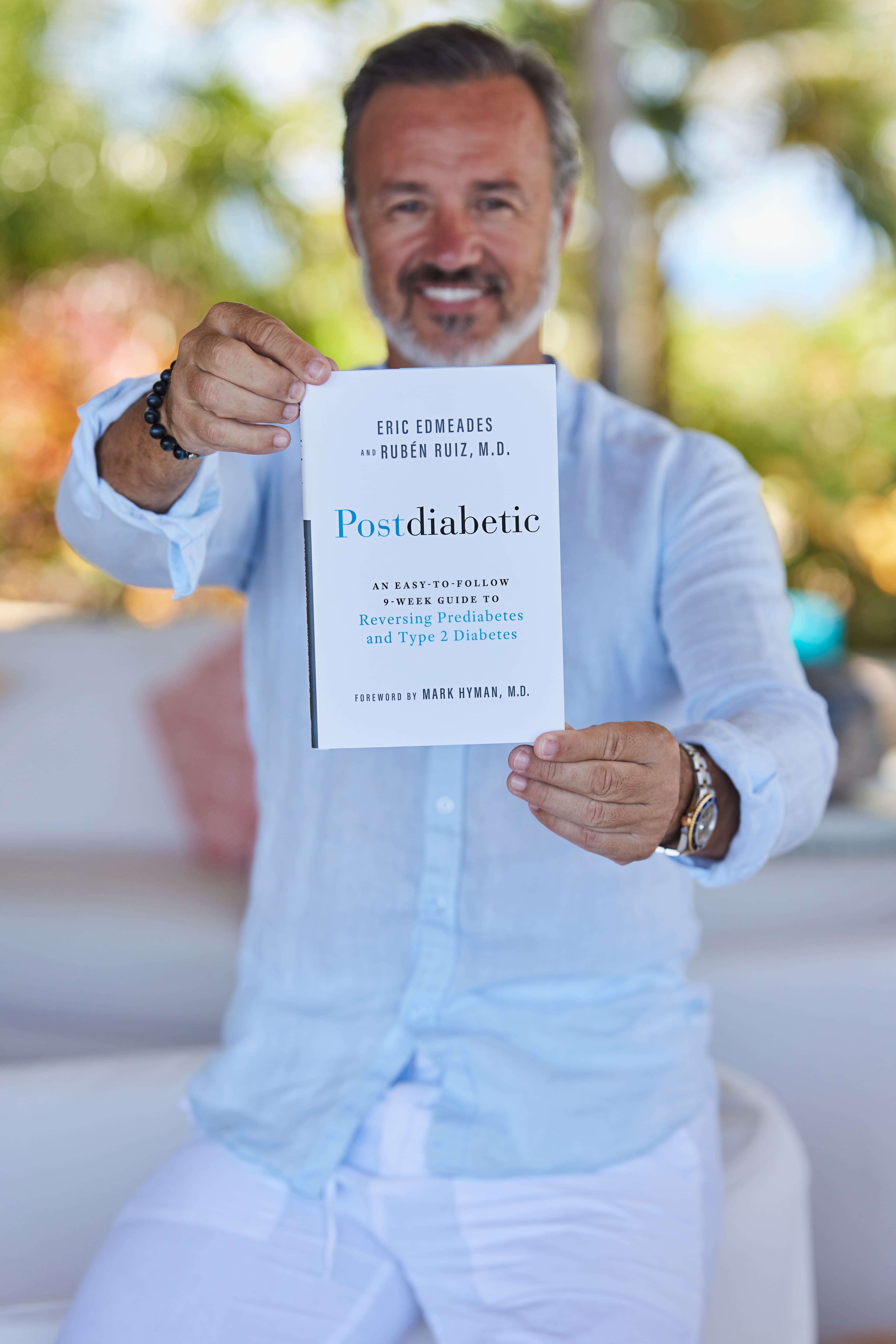 Eric Edmeades with Postdiabetic book